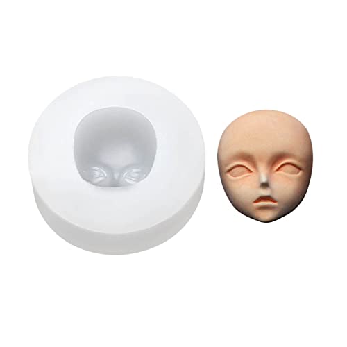 Silikonform für Puppenkopf, Babyparty, Fondant, Kuchen, Ton, Seife, Harz, Schokoladenform von HNsdsvcd