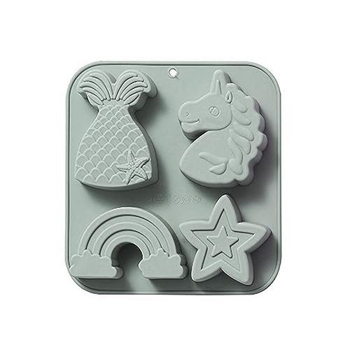 Silikonform mit 4 Mulden, 3D-Einhörner, flexibel, Ton, Harz, Keramik, Süßigkeiten, Fondant, Süßigkeiten, Schokolade, Seife, Kuchenformen zum Backen, für Dekorationen, Kuchendekoration, Gebäckformen Silikonform mit 4 Mulden, 3D-Einhörner, flexibel, Ton, Harz, Keramik, Süßigkeiten, Fondant, Süßigkeiten, Schokolade, Seife, Kuchenformen zum Backen, für Dekorationen, Kuchendekoration, Gebäckformen von HNsdsvcd
