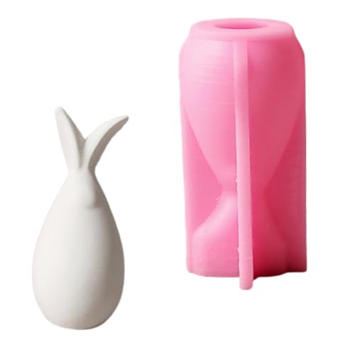 Silikonformen mit Hasenohren für Epoxidharz, 3D-Kaninchen, Silikonformen für Schokoladenkuchen, Backen von HNsdsvcd