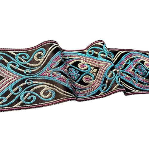 Stoffband im Vintage-Stil, gewebt, mit Fransen für Kleidung, Verzierung, Zubehör, 4,8 m Stoffband im Vintage-Stil, gewebt, mit Fransen für Kleidung, Verzierung, Zubehör, 4,8 m von HNsdsvcd