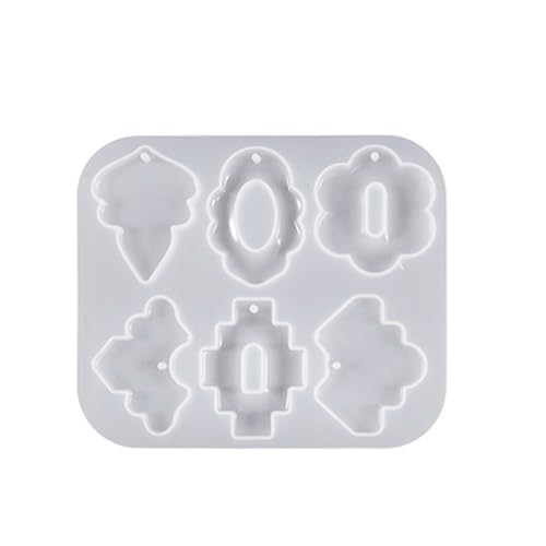 Vielseitige Epoxidharz-Form für Halsketten, Schlüsselanhänger, Anhänger, trendige, runde und geometrische Formen, zur Herstellung von Zubehör Vielseitige Epoxidharz-Form für Halsketten, Schlüsselanhänger, Anhänger, trendige, runde und geometrische Formen, zur Herstellung von Zubehör von HNsdsvcd
