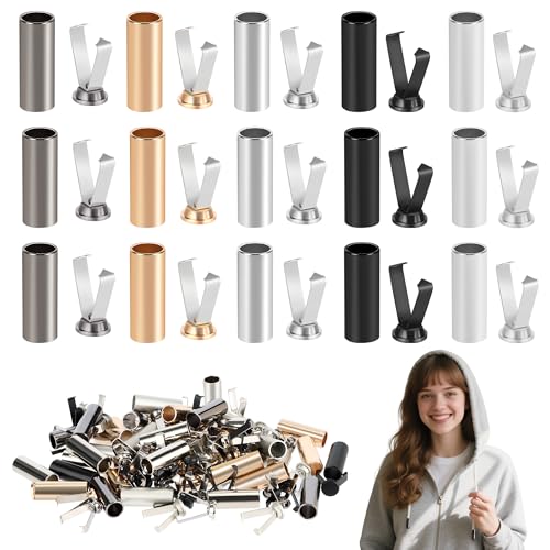 50 Sets Metall Kordelenden & Kordelstopper in 5 Vibranten Farben, Rope Lace Kordel Endstück für Hoodie, Hosen, Schnürsenkel, Tasche, DIY Projekte 50 Sets Metall Kordelenden & Kordelstopper in 5 Vibranten Farben, Rope Lace Kordel Endstück für Hoodie, Hosen, Schnürsenkel, Tasche, DIY Projekte von HO-SFSM