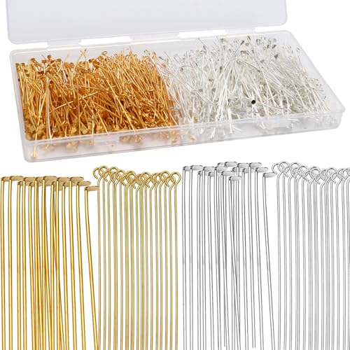800 Stück Nietstifte, kopfstifte schmuckherstellung, 50 mm Gerade Stifte, Für Ohrring Anhänger Armband Halsketten Schmuck DIY Handwerk 800 Stück Nietstifte, kopfstifte schmuckherstellung, 50 mm Gerade Stifte, Für Ohrring Anhänger Armband Halsketten Schmuck DIY Handwerk von HO-SFSM