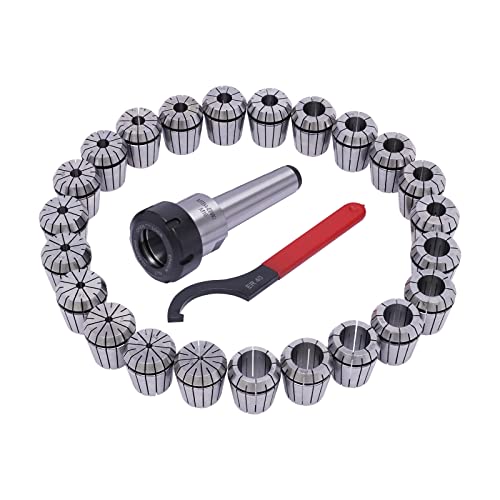 HOARLICN 23 Stücke Spannzangen Set, Er40 Hohe Präzision Spannzange Set Federstahl Spannzangenfutter 4-26 Mm Mit Aufbewahrungsbox Ausgestattet Für Fräsen, Bohren, Gewindeschneiden HOARLICN 23 Stücke Spannzangen Set, Er40 Hohe Präzision Spannzange Set Federstahl Spannzangenfutter 4-26 Mm Mit Aufbewahrungsbox Ausgestattet Für Fräsen, Bohren, Gewindeschneiden von HOARLICN