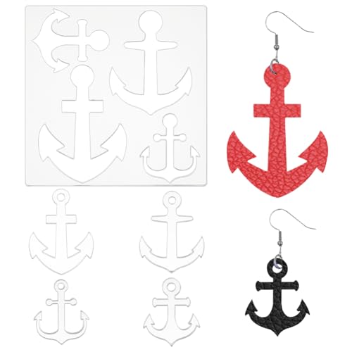 HOBBIESAY 1 Satz Anker Schablone Leder Ohrringe machen Schneiden Schablone Lapidary Schablonen Wiederverwendbare Helm Malerei Schablonen Dekorative Schablone Für Haus Scrapbooking Stoff DIY HOBBIESAY 1 Satz Anker Schablone Leder Ohrringe machen Schneiden Schablone Lapidary Schablonen Wiederverwendbare Helm Malerei Schablonen Dekorative Schablone Für Haus Scrapbooking Stoff DIY von HOBBIESAY