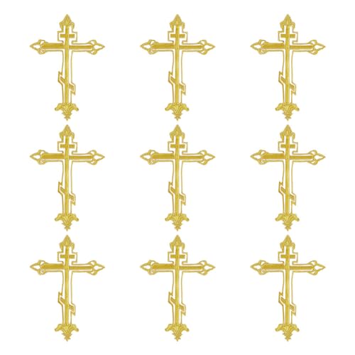 HOBBIESAY 10 Stück Goldene Kreuz Applikation Reparieren Dekoratives kreuz Aufnäher Zum Aufbügeln Bestickte Applikationen Näh Kreuz Reparaturflicken Nähflicken Für Kleidungszubehör HOBBIESAY 10 Stück Goldene Kreuz Applikation Reparieren Dekoratives kreuz Aufnäher Zum Aufbügeln Bestickte Applikationen Näh Kreuz Reparaturflicken Nähflicken Für Kleidungszubehör von HOBBIESAY