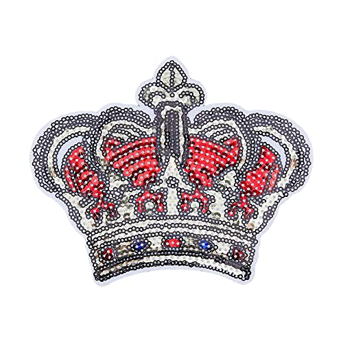 HOBBIESAY 10 Stück Kronen Gestickte Applikationen König Königin Kleidung Kleidungsstücke Aufnäher Mit Pailletten Eisen Nähen Rot Schwarz Flicken Heißkleber Applikationen Aufkleber Für Stoff Jacke DIY HOBBIESAY 10 Stück Kronen Gestickte Applikationen König Königin Kleidung Kleidungsstücke Aufnäher Mit Pailletten Eisen Nähen Rot Schwarz Flicken Heißkleber Applikationen Aufkleber Für Stoff Jacke DIY von HOBBIESAY