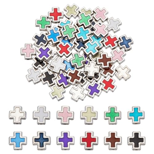 HOBBIESAY 12 Farbe 72 Stück Kreuz Abstandsperlen 8mm Metall Kruzifix Kreuz Heilige Perlen Kleine Bastelperlen Lose Perlen Verbindungsperlen Für DIY Rosenkranz Armband Halskette Schmuckherstellung HOBBIESAY 12 Farbe 72 Stück Kreuz Abstandsperlen 8mm Metall Kruzifix Kreuz Heilige Perlen Kleine Bastelperlen Lose Perlen Verbindungsperlen Für DIY Rosenkranz Armband Halskette Schmuckherstellung von HOBBIESAY