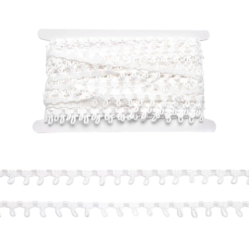 HOBBIESAY 18.2m Elastische Knopfschlaufenbesatz Knopfschlaufe Weiße Zopfbesatzmit Elastischen Knopfschlaufen Knopfzopfkordel Knopfloch Spitzenbesatz Für Kostümbasteln Nähen Hochzeit Brautkleid HOBBIESAY 18.2m Elastische Knopfschlaufenbesatz Knopfschlaufe Weiße Zopfbesatzmit Elastischen Knopfschlaufen Knopfzopfkordel Knopfloch Spitzenbesatz Für Kostümbasteln Nähen Hochzeit Brautkleid von HOBBIESAY