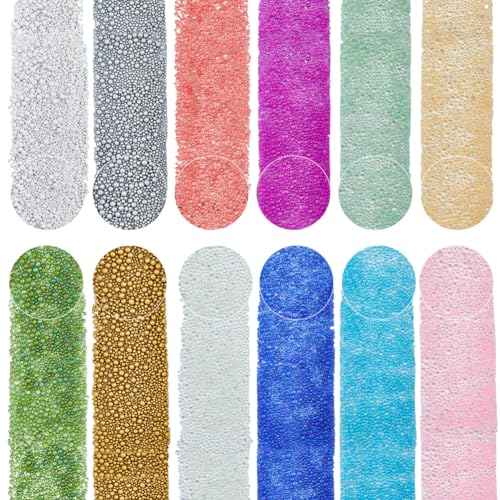 HOBBIESAY 180 g 12 Frisur UV-Harz-Blasenperlen Winzige Kaviar-Nagelperlen Ca9000 Stück Tröpfchen Mehrfarbige Füllstoffe Wasserperle Für Nail Art Anhänger Schmuck Basteln DIY Herstellung 1.5-3 mm HOBBIESAY 180 g 12 Frisur UV-Harz-Blasenperlen Winzige Kaviar-Nagelperlen Ca9000 Stück Tröpfchen Mehrfarbige Füllstoffe Wasserperle Für Nail Art Anhänger Schmuck Basteln DIY Herstellung 1.5-3 mm von HOBBIESAY