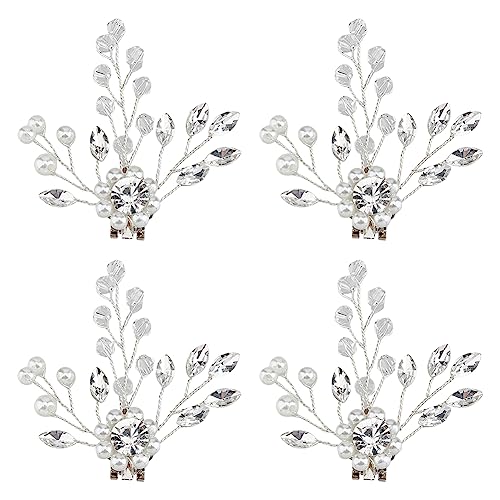 HOBBIESAY 2 Paar Runde Perlen Schuh Clips Strasssteine Blume Schuhschnallen Bohrschnalle Clips Bling Schuhclips Für Mode Dekoration Mit Hohen Absätzen Braut Party Abschlussball Hochzeit von HOBBIESAY