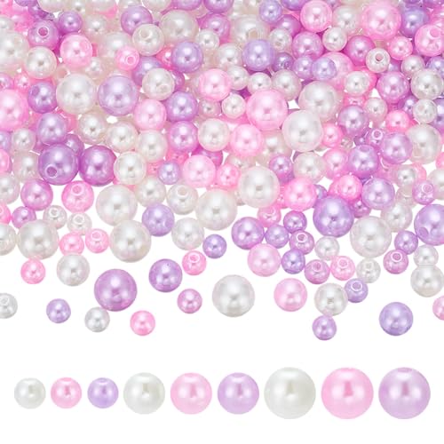 HOBBIESAY 216 Stück 80g Perlen Bunte Kunststoff Abstandshalter Bastelperlen ABS Kunststoffperle Runde Rosa Perle Zur Schmuckherstellung Bastelloch:1.8-2.5mm HOBBIESAY 216 Stück 80g Perlen Bunte Kunststoff Abstandshalter Bastelperlen ABS Kunststoffperle Runde Rosa Perle Zur Schmuckherstellung Bastelloch:1.8-2.5mm von HOBBIESAY