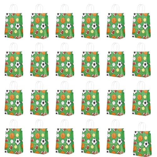HOBBIESAY 24 Limettengrüne Papier Basketball Geschenktüten Für Leckerli Rechteckige Ball Muster Sport Themen Aufbewahrungstaschen Griff Design Baseball Fußball Einkaufstaschen Party Geschenk Für HOBBIESAY 24 Limettengrüne Papier Basketball Geschenktüten Für Leckerli Rechteckige Ball Muster Sport Themen Aufbewahrungstaschen Griff Design Baseball Fußball Einkaufstaschen Party Geschenk Für von HOBBIESAY