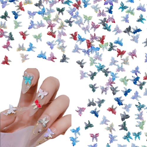 HOBBIESAY 240 Stück 12 Farben 3D Glänzende Schmetterlings Nagel Cabochons Die Im Dunkeln Leuchten Kunstharz Maniküre Charms Schmetterlings Maniküre Kunstdekorationen Leuchtender Effekt Nail Art Charms HOBBIESAY 240 Stück 12 Farben 3D Glänzende Schmetterlings Nagel Cabochons Die Im Dunkeln Leuchten Kunstharz Maniküre Charms Schmetterlings Maniküre Kunstdekorationen Leuchtender Effekt Nail Art Charms von HOBBIESAY