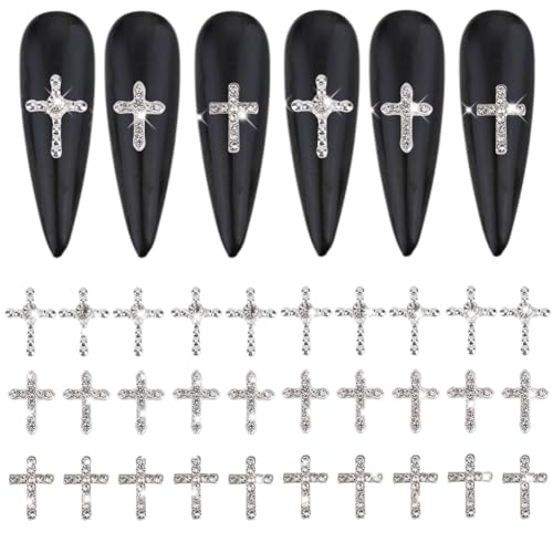 HOBBIESAY 3 Stil 30 Stück Kreuz Nagel Anhänger Silberne Kristall Kreuz Nagel Anhänger 3D Nagelkunst Dekoration Legierung Strass Nagel Für Frauen DIY Nagelkunst Zubehör Maniküre Dekorationen HOBBIESAY 3 Stil 30 Stück Kreuz Nagel Anhänger Silberne Kristall Kreuz Nagel Anhänger 3D Nagelkunst Dekoration Legierung Strass Nagel Für Frauen DIY Nagelkunst Zubehör Maniküre Dekorationen von HOBBIESAY