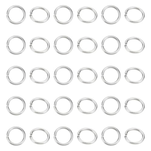 HOBBIESAY 30 Stück Biegeringe 10mm Offener Biegering Aus Edelstahl Ungelötete Ringverbinder Kleiner Spaltring Schmuckherstellung Beschläge Für Heimwerkerarbeiten von HOBBIESAY