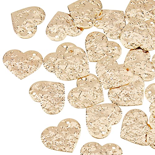 HOBBIESAY 30 Stück Herz Messing Stempelrohlinge Tags Anhänger Charms Herz Strukturierte Tags Baumeln Charms Winziger Vergoldeter Anhänger Flaches Liebesherz Zierliche Charms Für DIY Schmuckherstellung HOBBIESAY 30 Stück Herz Messing Stempelrohlinge Tags Anhänger Charms Herz Strukturierte Tags Baumeln Charms Winziger Vergoldeter Anhänger Flaches Liebesherz Zierliche Charms Für DIY Schmuckherstellung von HOBBIESAY