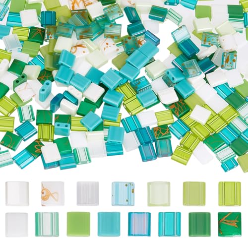 HOBBIESAY 300 Stück 15 Farben 2 Loch Glasperlen Mini Quadrat Flachperlen Undurchsichtige Glasperlen Glasträgerperlen Abstandshalter Grün Für Armbänder Ohrringe Schmuckherstellung Loch: 0.5 0.8mm HOBBIESAY 300 Stück 15 Farben 2 Loch Glasperlen Mini Quadrat Flachperlen Undurchsichtige Glasperlen Glasträgerperlen Abstandshalter Grün Für Armbänder Ohrringe Schmuckherstellung Loch: 0.5 0.8mm von HOBBIESAY
