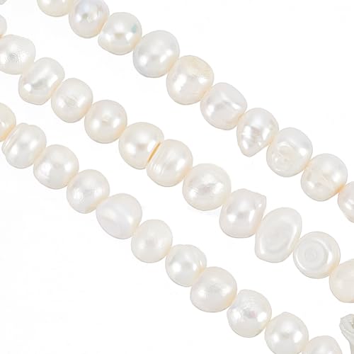 HOBBIESAY 46 Stück Süßwasser Zuchtperlen Lose 34.5-35cm Strang Aus Natürlichen Perlen In Muschelfarbe Für Die Herstellung von Halsketten Armbändern Und Ohrringen Loch:0.6mm HOBBIESAY 46 Stück Süßwasser Zuchtperlen Lose 34.5-35cm Strang Aus Natürlichen Perlen In Muschelfarbe Für Die Herstellung von Halsketten Armbändern Und Ohrringen Loch:0.6mm von HOBBIESAY