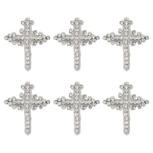 HOBBIESAY 6 Stück Kristall Kreuz Applikationen 80mm Strass Kreuz Aufnäher Zum Aufnähen Kreuz Applikation Weiße Kreuz Kristall Aufnäher Für Kleidung Taschen Hüte Schuhe Dekorationen HOBBIESAY 6 Stück Kristall Kreuz Applikationen 80mm Strass Kreuz Aufnäher Zum Aufnähen Kreuz Applikation Weiße Kreuz Kristall Aufnäher Für Kleidung Taschen Hüte Schuhe Dekorationen von HOBBIESAY