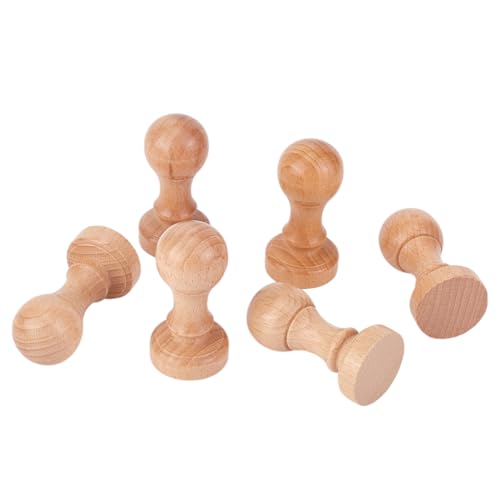 HOBBIESAY 6 Stück Stempelholz Runder Griff 30mm Holzknöpfe Runde Schubladengriffe Aus Holz Für Die Stempelherstellung DIY Basteln Scrapbooking HOBBIESAY 6 Stück Stempelholz Runder Griff 30mm Holzknöpfe Runde Schubladengriffe Aus Holz Für Die Stempelherstellung DIY Basteln Scrapbooking von HOBBIESAY