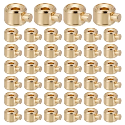 HOBBIESAY 60 Stück 14 Karat Vergoldete Stopper Quetschperlen Zylinder Positionierungsperlen Premium Locator Abstandshalterperle Für Armbänder Halsketten Schmuckherstellung Loch:0.9mm HOBBIESAY 60 Stück 14 Karat Vergoldete Stopper Quetschperlen Zylinder Positionierungsperlen Premium Locator Abstandshalterperle Für Armbänder Halsketten Schmuckherstellung Loch:0.9mm von HOBBIESAY