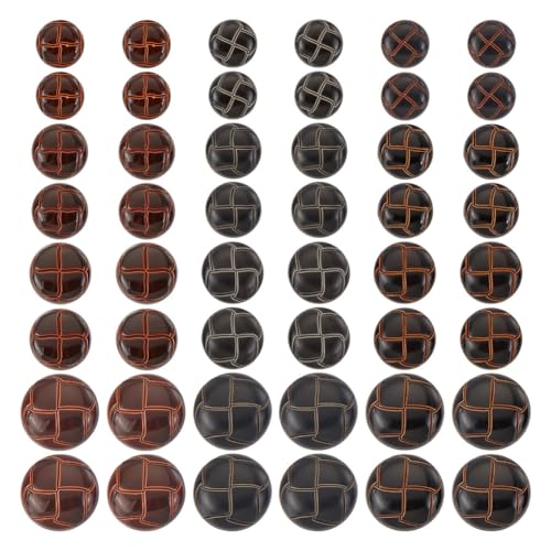 HOBBIESAY 60 Stück 3 Farben Braune Fußball Ösenknöpfe 15-25mm Kunstlederknöpfe Runde Kunststoffknöpfe Für DIY Anzüge Mäntel Jacken Kleidungsverzierung HOBBIESAY 60 Stück 3 Farben Braune Fußball Ösenknöpfe 15-25mm Kunstlederknöpfe Runde Kunststoffknöpfe Für DIY Anzüge Mäntel Jacken Kleidungsverzierung von HOBBIESAY