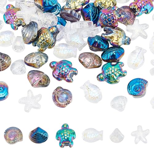 HOBBIESAY 60 Stück 6 Stile Fischperlen Glasperlen Mit Meerestieren Gemischte Farben Abstandsperlen Mit Ozeantieren Lose Fischperlen Für Armband Halskette Schlüsselanhänger Schmuckherstellung HOBBIESAY 60 Stück 6 Stile Fischperlen Glasperlen Mit Meerestieren Gemischte Farben Abstandsperlen Mit Ozeantieren Lose Fischperlen Für Armband Halskette Schlüsselanhänger Schmuckherstellung von HOBBIESAY