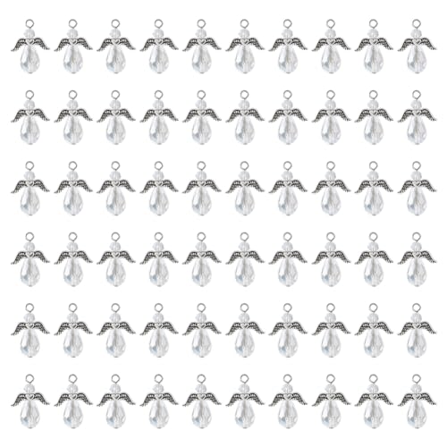HOBBIESAY 60 Stück Engel Charms Engel Mit Glasperlen Schutzengel Charms Perlen Aus Legierung Glas Engel Charms DIY Schmuckherstellung Armband Halskette Ohrringe Schlüsselanhänger HOBBIESAY 60 Stück Engel Charms Engel Mit Glasperlen Schutzengel Charms Perlen Aus Legierung Glas Engel Charms DIY Schmuckherstellung Armband Halskette Ohrringe Schlüsselanhänger von HOBBIESAY