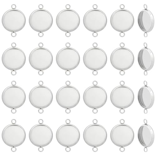 HOBBIESAY 80 Stück Bezel Blank Charm Set Edelstahl Bezel Teller Verbindungs Charm Flache Runde Blank Teller Verbindungen Teller Verbindungsanhänger für Armband Halskette Ohrring Schmuckherstellung HOBBIESAY 80 Stück Bezel Blank Charm Set Edelstahl Bezel Teller Verbindungs Charm Flache Runde Blank Teller Verbindungen Teller Verbindungsanhänger für Armband Halskette Ohrring Schmuckherstellung von HOBBIESAY