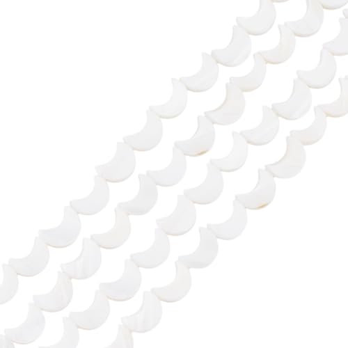 HOBBIESAY 80 Stück Natürliche Süßwasser Zuchtperlen Flache Mondmuschelperlen Muscheln Bastelperlen Halbmondperle Zur Schmuckherstellung Armbandzubehör Basteln Loch:1mm HOBBIESAY 80 Stück Natürliche Süßwasser Zuchtperlen Flache Mondmuschelperlen Muscheln Bastelperlen Halbmondperle Zur Schmuckherstellung Armbandzubehör Basteln Loch:1mm von HOBBIESAY