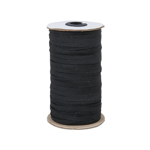 HOBBIESAY 80 Yards 6mm Flaches Gummiband Schwarzes Polyester Elastikseil Federnd Schwere Stretch Spule Strickschnur Zum Nähen von Kleidung Tagesdeckemanschette Bekleidungsreparatur HOBBIESAY 80 Yards 6mm Flaches Gummiband Schwarzes Polyester Elastikseil Federnd Schwere Stretch Spule Strickschnur Zum Nähen von Kleidung Tagesdeckemanschette Bekleidungsreparatur von HOBBIESAY