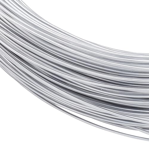 HOBBIESAY Aluminiumdraht mit PVC-Beschichtung, 17 Gauge (17 Gauge) mit PVC-Beschichtung, flexibel, biegsam, Basteldraht für Haarschleifen, Stirnbänder, Formen von Hutkrempe von HOBBIESAY