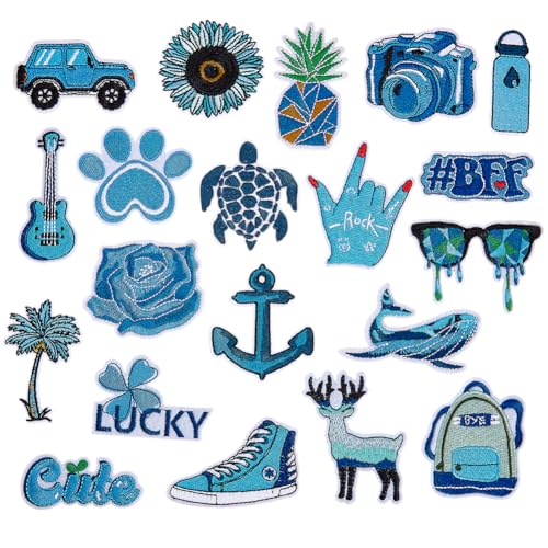 HOBBIESAY Aufnäher zum Aufbügeln, Motiv: Sommer, Strand, Hawaii, bestickt, gemischter Stil, für Kleidung, Jacken, Rucksack, Jeans, Dekoration, 20 Stück HOBBIESAY Aufnäher zum Aufbügeln, Motiv: Sommer, Strand, Hawaii, bestickt, gemischter Stil, für Kleidung, Jacken, Rucksack, Jeans, Dekoration, 20 Stück von HOBBIESAY