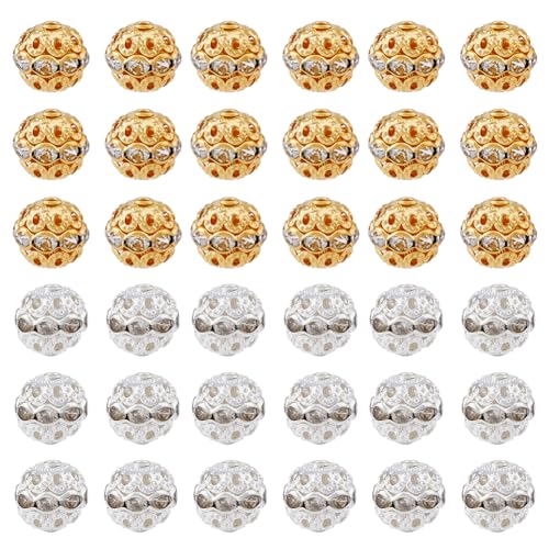 HOBBIESAY Ca120 Stück 2 Frisur Legierungs-Strassperlen Silberpflaster Discokugel-Tonperlen Kristall-Perlen Für Schmuckherstellung Heimdekoration DIY-Bastelbedarf Halskette Armband 1.4 mm HOBBIESAY Ca120 Stück 2 Frisur Legierungs-Strassperlen Silberpflaster Discokugel-Tonperlen Kristall-Perlen Für Schmuckherstellung Heimdekoration DIY-Bastelbedarf Halskette Armband 1.4 mm von HOBBIESAY