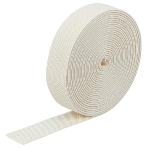 HOBBIESAY Elastisches Band zum Nähen, für Hosen, Rock, Bund, 2,55 cm, Beige, doppelseitig, gewebtes Elastikband, Polyester-Garn, elastisches Band zum Nähen, für Hosen, Rock, Bund, Elastizität HOBBIESAY Elastisches Band zum Nähen, für Hosen, Rock, Bund, 2,55 cm, Beige, doppelseitig, gewebtes Elastikband, Polyester-Garn, elastisches Band zum Nähen, für Hosen, Rock, Bund, Elastizität von HOBBIESAY