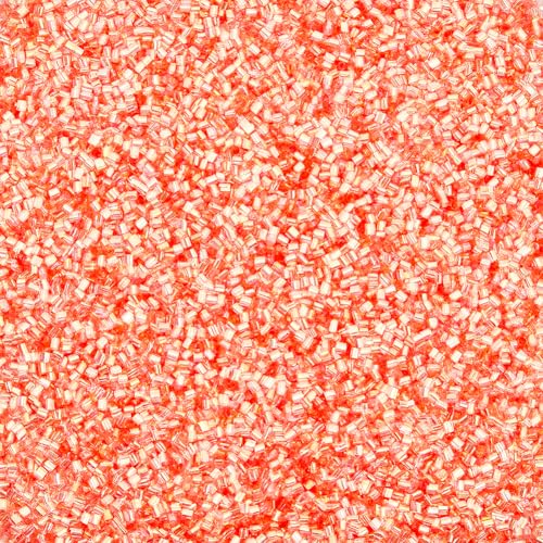 HOBBIESAY Etwa 10580 Stück Knusprige Bingsu Perlen 3D Glitzer Kunststoffperlen 3mm Helle Koralle Weiche Strohröhrenperlen Leichte Bingsu Perlen Für Das Sortiment Knuspriger Mikroperlen Supplieser von HOBBIESAY