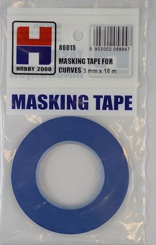 HOBBY 2000 80015 Präzisions-Abdeckband für Kurven, 3 mm x 18 m, 1 Packung HOBBY 2000 80015 Präzisions-Abdeckband für Kurven, 3 mm x 18 m, 1 Packung von HOBBY 2000