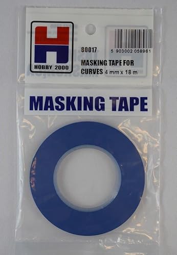 HOBBY 2000 80017 Präzisionsabdeckband für Kurven, 4 mm x 18 m, 1 Packung HOBBY 2000 80017 Präzisionsabdeckband für Kurven, 4 mm x 18 m, 1 Packung von HOBBY 2000