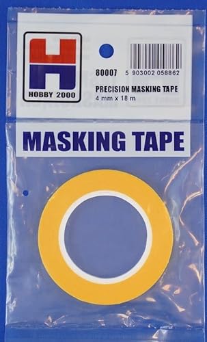 HOBBY 2000 Präzisions-Abdeckband, 4 mm x 18 m, 1 Stück von HOBBY 2000