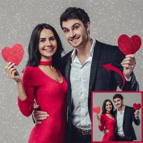HOBULL Diamond Painting Bild Eigenes Foto, 5D Diamant Painting Bilder Erwachsene, Custom DIY Kreative Geschenk, Personalisiert Benutzerdefinierte Design Set für Erwachsene Home Decor, 60x80cm HOBULL Diamond Painting Bild Eigenes Foto, 5D Diamant Painting Bilder Erwachsene, Custom DIY Kreative Geschenk, Personalisiert Benutzerdefinierte Design Set für Erwachsene Home Decor, 60x80cm von HOBULL