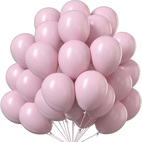 100/200/300 Stück 12 Zoll Latexballons Pastellrosa Farbballons Hochzeit Geburtstag Partydekorationen Babyparty Kinder Heliumbälle von HOCEDO