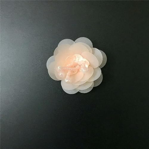 10PCS 4CM Pailletten Blumen Patches Strass Perlen Für Kleidung Nähen Auf Applikation DIY von HOCEDO