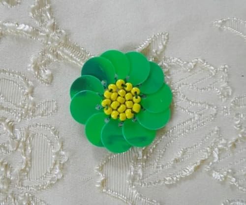 20 Teile/los Handgemachte Perlen Pailletten Spitze Patch Blume Schuhe Kleidung Haar Tasche Stoff DIY Zubehör von HOCEDO