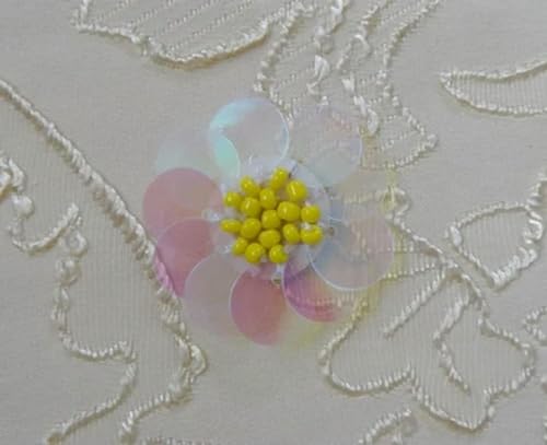 20 Teile/los Handgemachte Perlen Pailletten Spitze Patch Blume Schuhe Kleidung Haar Tasche Stoff DIY Zubehör von HOCEDO