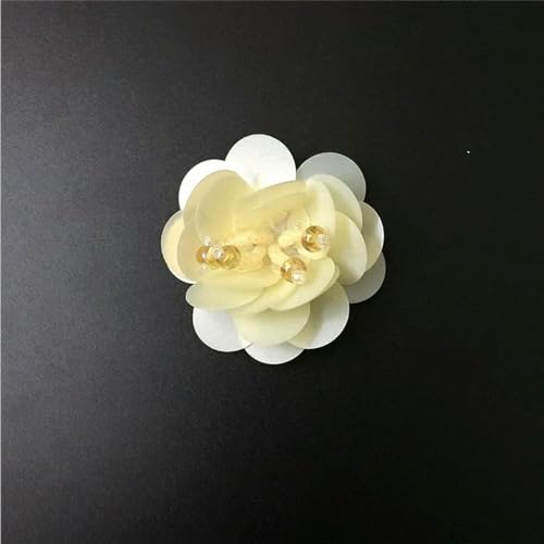 20PCS 4CM Pailletten Blumen Patches Strass Perlen Für Kleidung Nähen Auf Applikation DIY von HOCEDO