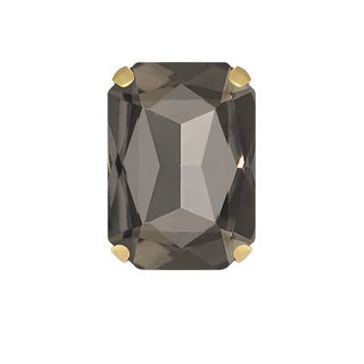HOCEDO 100/200 Stück 10x14mm 13x18mm rechteckige Formen Kristallglas-Strasssteine ​​mit Goldener Kralle zum Aufnähen von Edelsteinen für Bekleidungszubehör von HOCEDO