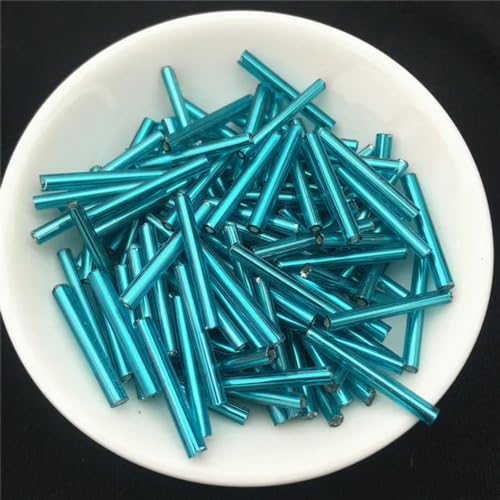 HOCEDO 100 Teile/Beutel 2,5 * 20mm Lange Größe Silber Kern Glas Seed Bugle Perlen Rohr Für Schmuck Kleidungsstück DIY Armband Handwerk Zubehör HOCEDO 100 Teile/Beutel 2,5 * 20mm Lange Größe Silber Kern Glas Seed Bugle Perlen Rohr Für Schmuck Kleidungsstück DIY Armband Handwerk Zubehör von HOCEDO