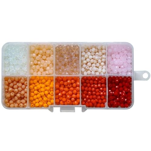 HOCEDO 1000 Teile/schachtel Kristall 4mm Glas Runde Lose Spacer Perlen DIY Herstellung Von Schmuck Zubehör Handarbeiten von HOCEDO