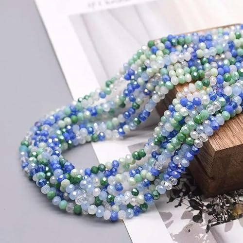 HOCEDO 1200–1600 Stück, gemischte Farben, 2 mm, 3 mm, 4 mm, Kristallperlen, facettierte Glasperlen, lose Distanzperlen für Schmuckherstellung, DIY, weibliches Armband HOCEDO 1200–1600 Stück, gemischte Farben, 2 mm, 3 mm, 4 mm, Kristallperlen, facettierte Glasperlen, lose Distanzperlen für Schmuckherstellung, DIY, weibliches Armband von HOCEDO